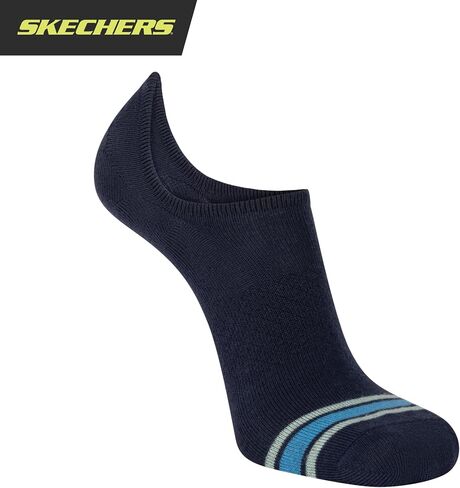 Skechers Men's Slip-ins 6-Pack Performance No Show Socks, Lightweight & Breathable, Comfort-fit in Saudi Arabia