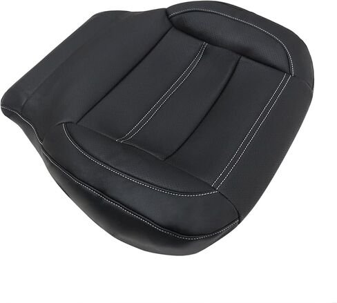 GXARTS Driver Bottom Perforated Leather Seat Cover Black #H2X Compatible with GMC Sierra 1500 2500 3500 Yukon 1500XL Denali 2014 2015 2016 2017 2018 2019 in Saudi Arabia