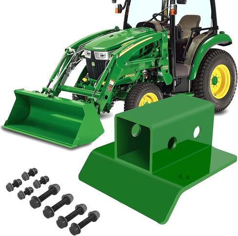 Tractor Bucket 2 inch Receiver Compatible with John Deere, Mount with Backing Plate, Grade 70 Forged Steel Bolts in Saudi Arabia