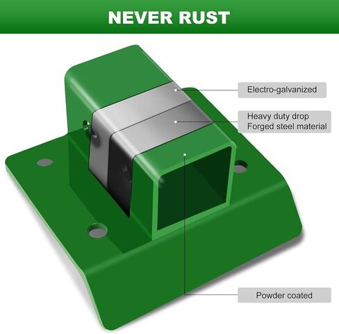 Tractor Bucket 2 inch Receiver Compatible with John Deere, Mount with Backing Plate, Grade 70 Forged Steel Bolts in Saudi Arabia