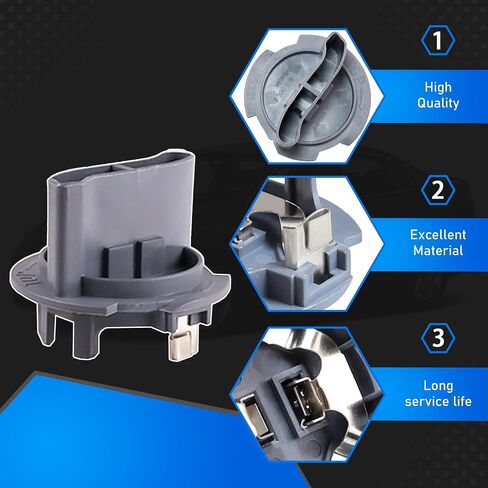 Low Beam Bulb Mount Headlight Socket Compatible with 2005-2010 Volkswagen Jetta Rabbit GTI R32 Replaces 1T0-941-109 1T0941109 in Saudi Arabia