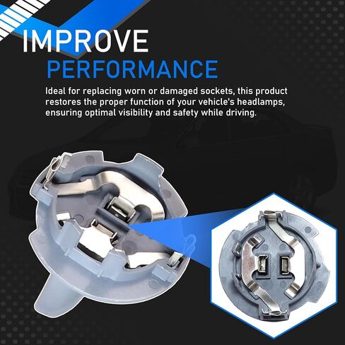 Low Beam Bulb Mount Headlight Socket Compatible with 2005-2010 Volkswagen Jetta Rabbit GTI R32 Replaces 1T0-941-109 1T0941109 in Saudi Arabia