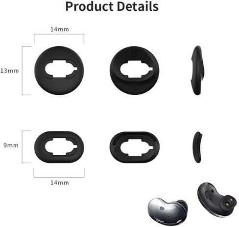 6 Pairs Ear Tips for Samsung Galaxy Buds3 (SM-R50), Medium Size Silicone Eartips Earbuds Earplug Replacement Compatible with Samsung Galaxy Buds 3 Not Fit in Charging Case in Kuwait