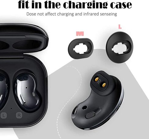 6 Pairs Ear Tips for Samsung Galaxy Buds3 (SM-R50), Medium Size Silicone Eartips Earbuds Earplug Replacement Compatible with Samsung Galaxy Buds 3 Not Fit in Charging Case in Kuwait