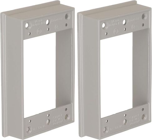 صندوق تمديد مقاوم للطقس Hubbell-Raco 5406-0، 1 عصابة، 18.3 بوصة مكعبة × 4-1/2 بوصة طول × 2-3/4 بوصة عرض × 1 بوصة عمق رمادي in Kuwait