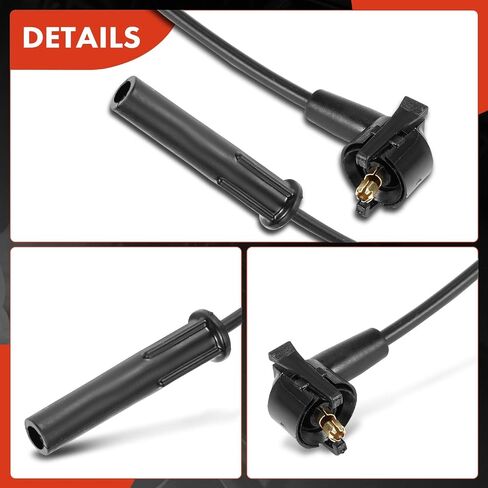 A-Premium Set of 8 Ignition Spark Plug Wires Compatible with Ford Ranger 1989-1991, L4 2.3L in Saudi Arabia
