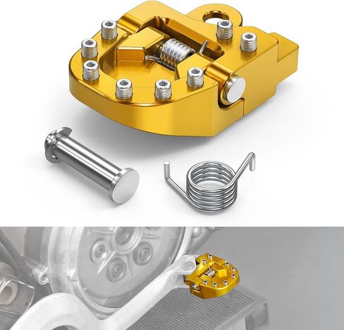 NICECNC Black Folding Brake Footrest Extension Plate Foot Pegs Pedal Compatible with Suzuki DRZ400E 2000-2007 DRZ400S 2000-2024 DRZ400SM 2005-2024 See Fitment in Saudi Arabia