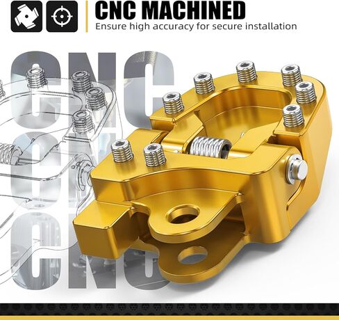 NICECNC Black Folding Brake Footrest Extension Plate Foot Pegs Pedal Compatible with Suzuki DRZ400E 2000-2007 DRZ400S 2000-2024 DRZ400SM 2005-2024 See Fitment in Saudi Arabia