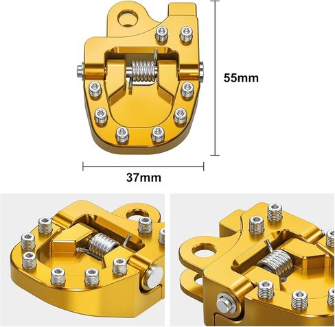 NICECNC Black Folding Brake Footrest Extension Plate Foot Pegs Pedal Compatible with Suzuki DRZ400E 2000-2007 DRZ400S 2000-2024 DRZ400SM 2005-2024 See Fitment in Saudi Arabia