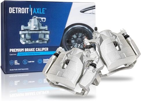 Detroit Axle - Front 2pc Brake Calipers for Pontiac Vibe Scion tC Mirai RAV4 Corolla iM Matrix, 2 Disc Brake Calipers w/Bracket Replacement in Saudi Arabia