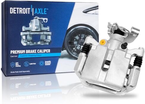 Detroit Axle - Rear Right Brake Caliper for Chevy Malibu Cobalt HHR Pontiac G5 G6 Pursuit Saturn Aura Ion Passenger Side Disc Brake Caliper w/Bracket Replacement in Saudi Arabia