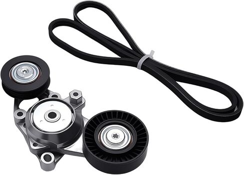 2Pcs Engine Serpentine Belt Tensioner Assembly Set Fits For Toyota Camry 2.5L L4 2010 2011,Belt Tensioner 16601-0V010,166010V010,Belt 3PK1200,90916-A2022 in Saudi Arabia
