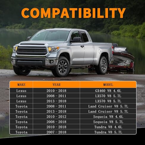 طقم شداد حزام سيربنتين 89378 متوافق مع 2007-2018 Toyota Tundra/Sequoia/Land Cruiser 4.6L/5.7L V8، مناسب لكزس GX460/LX570، استبدل 90K-39185 36370 8PK2410 in Saudi Arabia