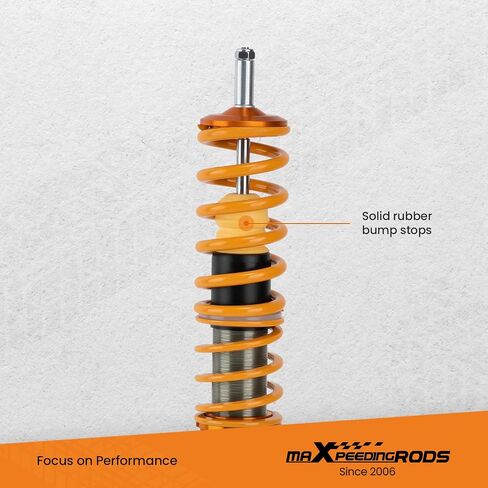 maXpeedingrods Coilovers for VW Rabbit/Golf MK1 1975-1984, for VW Jetta MK1 1980-1984, for VW Scirocco 1975-1989, Spring Shock Absorber Coilovers Suspension Kit, Amortiguador Lowering Kit Gold in Saudi Arabia
