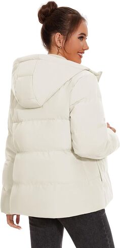 YUCOLEN Womens Down Puffer Jacket Winter Warm Hooded Coats for Women Quilted Lightweight Zip Up Snow Coats in Saudi Arabia