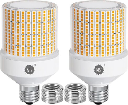NS 700W Equivalent Led Corn Light Bulb 2 Pack 10500 Lumens 5000K Daylight White Lamp E26/E39 Medium Mogul Base 70W Large Area Lighting for Outdoor Indoor Garage Warehouse High Bay Lights in Saudi Arabia