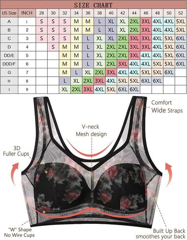 Wireless Bras for Women No Underwire Plus Size Bra Seamless Mesh Sleep Comfortable T Shirt Older Womens Bras in Saudi Arabia