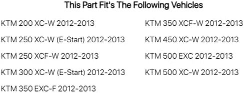 طقم بلاستيكي طبق الأصل من Acerbis أصلي 12 لـ KTM 200 XC-W 2012-2013 in Saudi Arabia