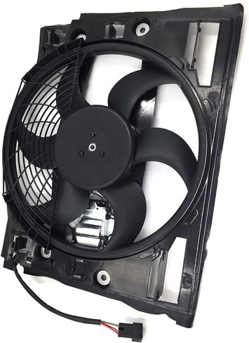 PartsFlow Radiator Cooling Fan Assembly for 1999-2006 BMW 325Ci/330Ci/320i/325i/325xi/330i/323Ci/323i/328Ci/328i 64546905076 in Saudi Arabia