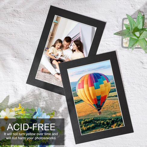 15 Pack 12x16 Black Picture Mats, Frame Mattes for 9x12 Pictures Display Photo Frame Mat Core Bevel Cut Mat Board Show Kit for Photos, Prints, Artworks in Saudi Arabia