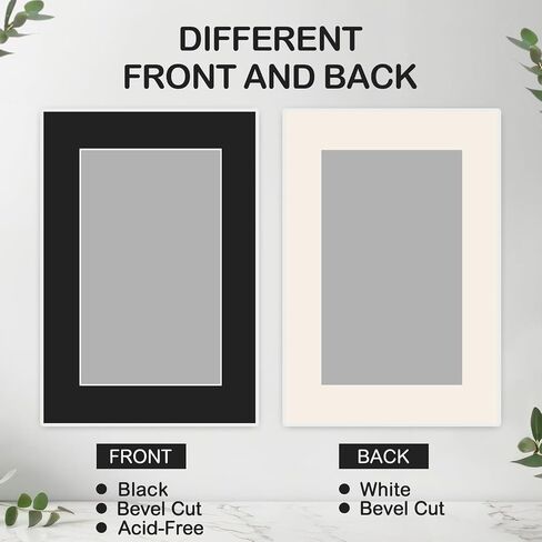 15 Pack 12x16 Black Picture Mats, Frame Mattes for 9x12 Pictures Display Photo Frame Mat Core Bevel Cut Mat Board Show Kit for Photos, Prints, Artworks in Saudi Arabia