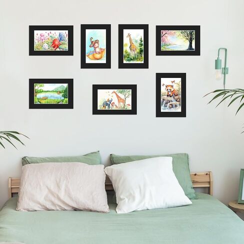 15 Pack 12x16 Black Picture Mats, Frame Mattes for 9x12 Pictures Display Photo Frame Mat Core Bevel Cut Mat Board Show Kit for Photos, Prints, Artworks in Saudi Arabia