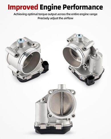 Electronic Throttle Body Assembly Compatible with 2008-2018 Audi A4 A5 A6 A7 A8 Quattro S4 S5 SQ5 Q5 Q7，2011-2015 for Volkswagen VW for Touareg V6 3.0L 3.2L, 06E133062C, 06E133062G, 06E133062H in Saudi Arabia