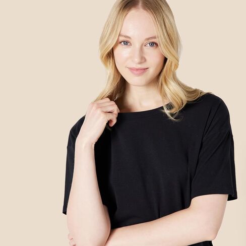 Amazon Essentials Women's Soft Cotton Blend Short Sleeve T-Shirt and Short Sleepwear Set in Saudi Arabia