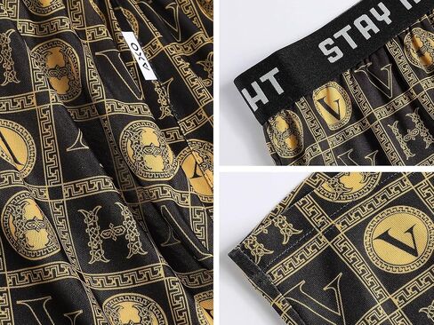 Mens Underwear Boxer Briefs Fly with Built In 3D Pouch Comfy Retro Print Underwear for Men in Saudi Arabia