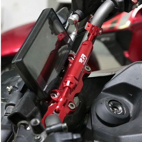 Motorcycle Balance Bar Universal 25mm-28mm Hand Motorcycle Strengthen Balance Handlebar Crossbar Phone Holder Bar For H&ONDA(Black) in Saudi Arabia