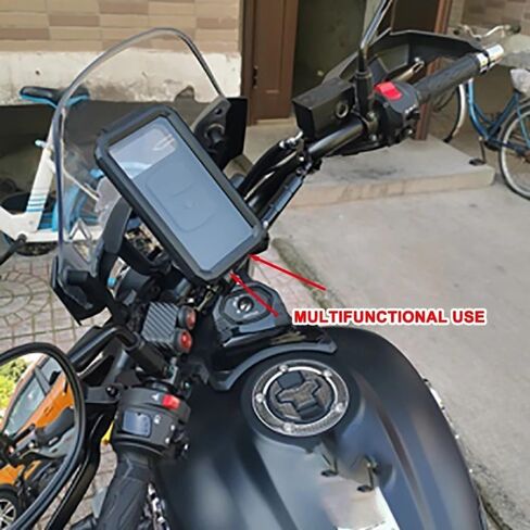 Motorcycle Balance Bar Universal 25mm-28mm Hand Motorcycle Strengthen Balance Handlebar Crossbar Phone Holder Bar For H&ONDA(Black) in Saudi Arabia