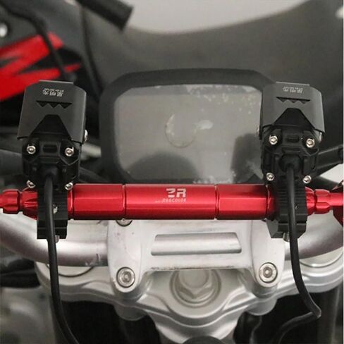 Motorcycle Balance Bar Universal 25mm-28mm Hand Motorcycle Strengthen Balance Handlebar Crossbar Phone Holder Bar For H&ONDA(Black) in Saudi Arabia