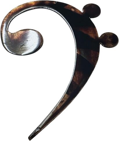 Base Clef - ديكور فني جداري معدني للموسيقى والنوتة الموسيقية (نحاسي برونزي لامع) in Kuwait