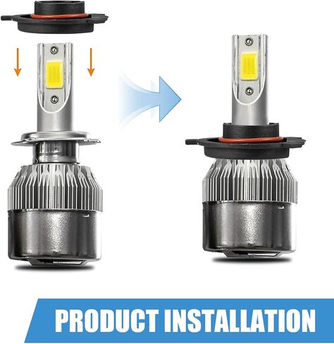 2 PCS Car H4 LED Light Adapter Base, Snap-on Waterproof and Shockproof Bulb Retainers, Bulb Mounting Adapter Sockets Retainer Holder, Universal for Most Cars, Trucks, SUVs (Black) in Saudi Arabia