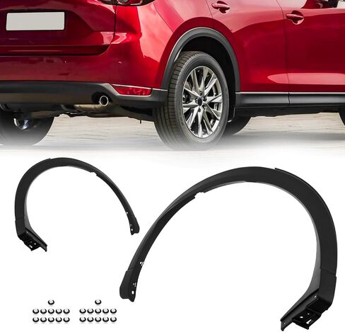 Rear Fender Flare Trim Compatible with 2017-2021 Mazda CX-5 Back Driver & Passenger Side RH+LH KB7W51W20E8N, KB7W51W30E8N in Saudi Arabia