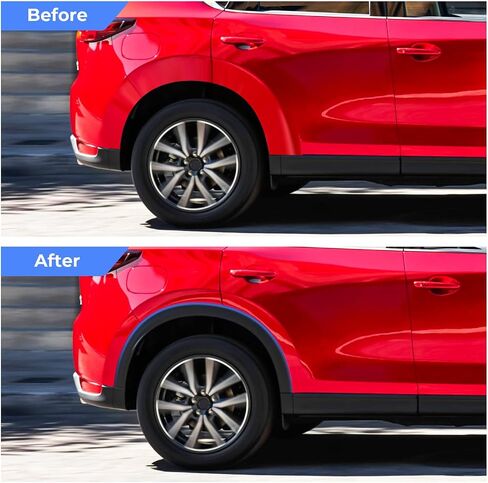 Rear Fender Flare Trim Compatible with 2017-2021 Mazda CX-5 Back Driver & Passenger Side RH+LH KB7W51W20E8N, KB7W51W30E8N in Saudi Arabia