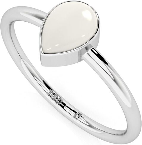 Natural Freshwater Pearl Stackable Ring for Women in Sterling Silver, June Birthstone Jewelry Gifts for Her (Round, Oval, Pear) in Saudi Arabia