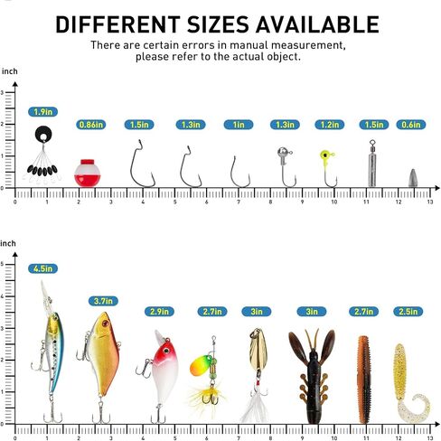 طقم Thkfish Fishing Fishing ، طقم معدات صيد الجهير لصندوق معالجة المياه العذبة مع معالجة شملت الطعوم Topwater ، Swimbaits ، Frog ، in Kuwait