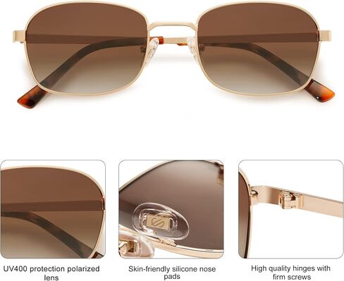 SOJOS Retro Polarized Oval Sunglasses for Women Men Trendy Classic Shades UV400 Protection SJ1177 in Saudi Arabia
