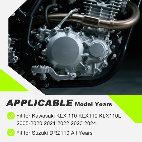 Shift Shaft Brace CNC Billet Aluminum Shifter Shaft Support Holder Replacement for Kawasaki KLX 110 KLX110 KLX110L 2005-2024 DRZ110 All Years(Black) in Kuwait