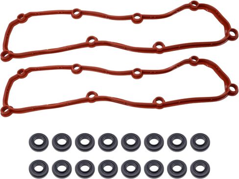 مجموعة حشية غطاء صمام المحرك HiSport - متوافقة مع Chrysler Town & Country Dodge Grand Caravan Jeep Wrangler Volkswagen Routan 3.3L 3.8L 2004-2011 - استبدال VS50599R in Kuwait
