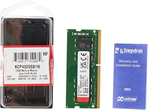 ذاكرة Kingston ذات العلامات التجارية 16GB DDR4 3200MT/S رتبة SODIMM KCP432SS8/16 ذاكرة دفتر ملاحظات in Kuwait