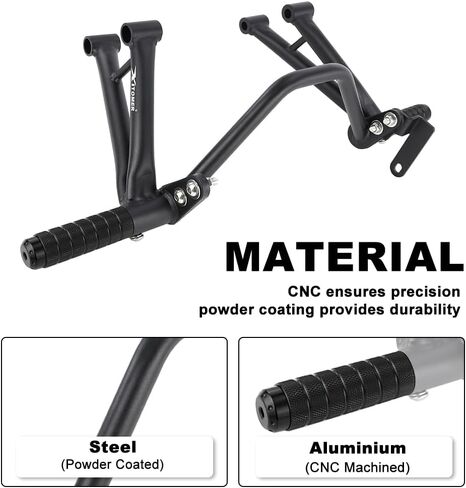 Xitomer Steel Subcage Compatible with NINJA ZX-6R ZX636 2009-2025 ZX 6R ZX6R, NINJA ZX-10R 2008-2009 Reinforced Step Plate Stunt Footrest Guards Stunt Protection Kit in Saudi Arabia