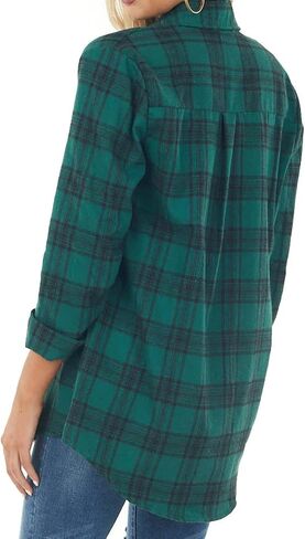 NUOREEL Women Corduroy Shirts Casual Long Sleeve Button Down Blouses Top in Kuwait