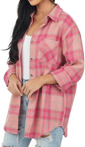 NUOREEL Women Corduroy Shirts Casual Long Sleeve Button Down Blouses Top in Kuwait