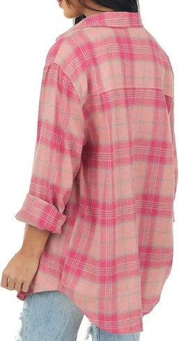 NUOREEL Women Corduroy Shirts Casual Long Sleeve Button Down Blouses Top in Kuwait