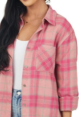 NUOREEL Women Corduroy Shirts Casual Long Sleeve Button Down Blouses Top in Kuwait