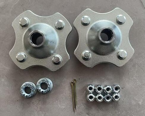 2pcs Rear Axle Wheel Hubs with Nuts Replacement for Honda TRX250 TRX250TE TRX250TM Recon 250 2X4 1997-2024 ATV in Saudi Arabia