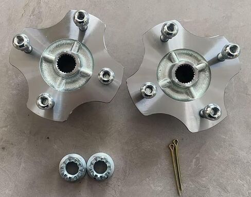 2pcs Rear Axle Wheel Hubs with Nuts Replacement for Honda TRX250 TRX250TE TRX250TM Recon 250 2X4 1997-2024 ATV in Saudi Arabia