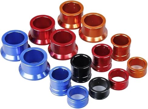 Compatible With CR125R CR250R CRF250R CRF250X CRF450R CRF450X CR CRF 125 250 450 Motorcycle Front Rear Wheel Hub Spacer Fork Bushing(Rear black) in Saudi Arabia